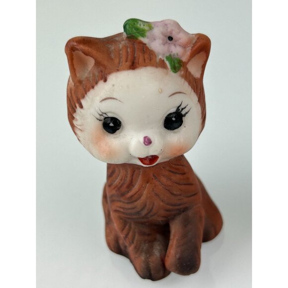 Vintage Anthropomorphic Brown Cats Set of 2 Salt & Pepper Shakers Korea Cute - Picture 4 of 16